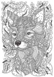Printable coloring and activity pages are one way to keep the kids happy (or at least occupie. Printable Adult Coloring Pages Fox
