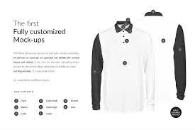 Polo Longsleeve Ghost Mock Ups Free Polo Shirt Women Shirt Mockup Selling Photos
