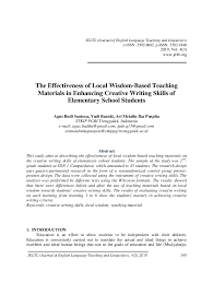 Relationship obtaining between the terms. Pdf The Effectiveness Of Local Wisdom Based Teaching Materials In Enhancing Creative Writing Skills Of Elementary School Students Yudi Basuki Academia Edu