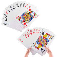 Super Z Outlet Giant Jumbo Deck of Big Playing Cards Fun Full Poker Game  Family Party Set - Measures 10 x 14.5 Inches : Buy Online at Best Price in  KSA -