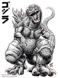 Gmk Godzilla Sketch By Kaijusamurai Deviantart Com On Deviantart Godzilla Tattoo Godzilla All Godzilla Monsters
