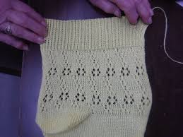 Knot stitch sweater with lace ribbing Central Minnesota Fiber Arts Machine Knitting Guild Home Facebook