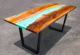 Woodworking plans with hidden partments with elegant. Epoxy Resin River Table With Wood Step By Step Tutorial
