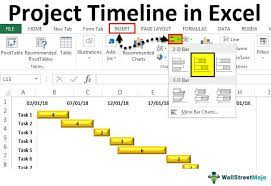 How to make a timeline directly in excel. Project Timeline In Excel How To Create Project Timeline Step Bystep