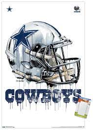 Nfl Dallas Cowboys Drip Helmet Poster And Poster Mount Bundle Walmart Com Walmart Com