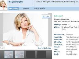 Anyone interested in meeting older gents can create a free account on ourtime and start browsing by age and location. Go Martha Go Online Dating Profile Dating Profile Online Dating