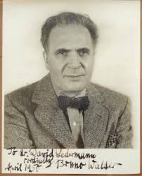 BRUNO WALTER GERMAN COMPOSER SIGNED PHOTO WITH DEDICATION 1950