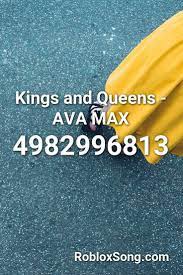 Own and live in amazing houses, drive cool vehicles and explore the city. Kings And Queens Ava Max Roblox Id Roblox Music Codes Roblox Id Music Roblox Codes