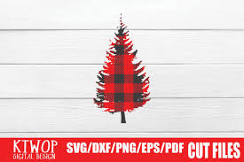 Download Buffalo Plaid Christmas Tree Graphic By Ktwop Creative Fabrica PSD Mockup Templates