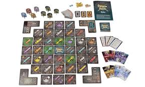 X cards that all mention dungeons on them, every time a dungeon is put into a set. Dungeon Hustle Wizkids