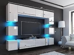 Wohnwand Quadro 228 Grau Hochglanz Schwarz Led Beleuchtung Mirage Orion Galaxy Ebay In 2020 Tv Wandgestaltung Schrank Design Moderne Fernsehmobel