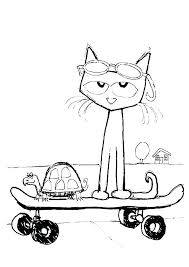Free download 37 best quality pete the cat coloring page at getdrawings. Pete The Cat Coloring Page Valentine Novocom Top