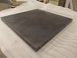 138 Dark Patina Zinc Top With Rivet Edge Detail Zinc Table Top Zinc Sheet Interior Design Portfolio