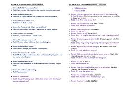 Ejemplos Conversaciones en Ingles