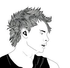 Black And White Boy Drawing Tumblr Outline Boy Schwarz Weiss Schwarz Weiss