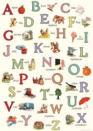 Cavallini Co Alphabet Chart Decorative Paper Sheet