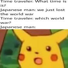 Easily add text to images or memes. Nani Time Travel San Memes
