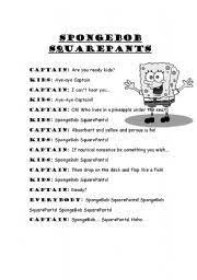 Here you can find all the spongebob squarepants song lyrics! Spongebob Squarepants Theme Song Esl Worksheet By Categorica