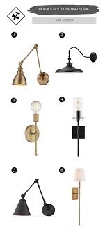 Black And Gold Light Fixture Bathroom Black And Gold Light Fixture Guide 29 Amazing Options Wall Sconces Bedroom Gold Wall Sconce Dining Sconces