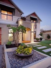 45 Wonderful Modern Front Yard Landscaping Ideas Frontyards Frontyardlandscaping Frontyardlan Front Yard Garden Design Modern Landscaping Modern Front Yard