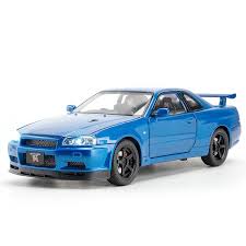 JINLIFANG 1:24 Skyline GTR R34 Alloy Metal Diecast Sport Racing Car Model  Simulation Model Sound & Light Children Toy Gift Boy| Alibaba.com