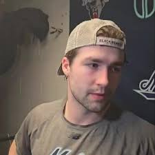 Senior co-captain Lynden Breen after scoring a goal in his final game at  the Alfond in a quarterfinal win