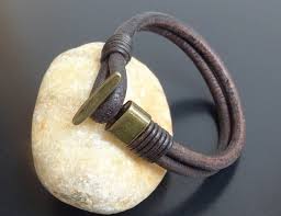Beautiful Rugged Mens Leather Bracelet Surflegacy