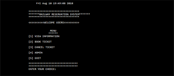 Train Reservation System In C With Source Code Source Code Projects