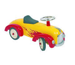 yellow hot rod speedster ride on by hibba toys of leeds in 2021 ride on toys cool baby stuff car