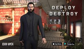 قم بتنزيل لعبة pvp fps متعددة اللاعبين الجديدة عبر الإنترنت الآن! Deploy And Destroy John Wick V1 1 5 Apk Obb Data Android Original Game Review