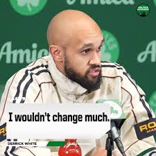 Derrick White says the final play was supposed to go to Brown but the team  trusts Pritchard to make a play: