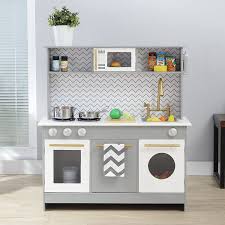 This company does have work to do on ensuring quality control. Amazon Com Teamson Kids Little Chef Berlin Modern Play Kitchen Gray White Toys Games
