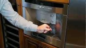 You enjoy your fully automatic coffee machine and want to have it professionally serviced? Cleaning A Thermador Coffee Machine S Exterior Nozzle Youtube