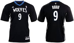 Die logos auf der vorderseite sind schwarz. Adidas Nba Basketball Trikot Replica Minnesota Timberwolves Rubio Nr 9 Amazon De Sport Freizeit