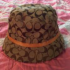 100 Authentic Coach Bucket Hat Worn Only Twice Great Condition Also Selling Matching Small Bag On Another Listing Coach Accessories Hats