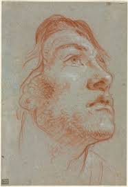 The Head Of A Young Man Looking Upwards To The Right Portrait Drawing Drawings Cleveland Museum Of Art