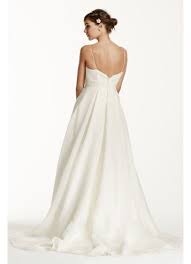 Spaghetti Strap Empire Waist Ball Gown With Flower David S Bridal Trendy Wedding Dresses Empire Wedding Dress Bridesmaid Dress Colors