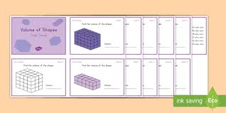 How to get started with what is volume in math? Volume Of Shapes Math Task Cards