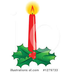 Christmas Candle Clipart 1279733 Illustration By Vector Tradition Sm
