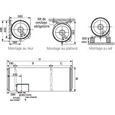 155410 de la marque atlantic electrique sur cedeo.fr. Atlantic Zeneo Horizontal Mural 100l