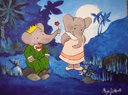 Babar In Love Picture Books Illustration Cartoon Children S Book Illustration