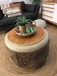 Living room, dining room, bedroom, outdoor & patio, home office Seagrass Tyre Table Hometalk