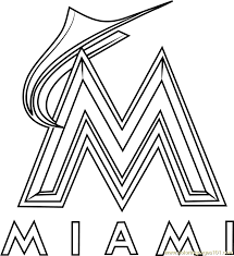 In total we have 17 coloring pages in brand logos. Miami Marlins Logo Coloring Page For Kids Free Mlb Printable Coloring Pages Online For Kids Coloringpages101 Com Coloring Pages For Kids