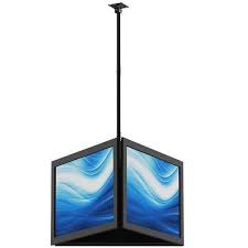 Monoprice Triple Sided Ceiling Tv Mount Bracket For Tvs 32 To 65 Inches Max Weight 66lbs Per Screen Target In 2020 Ceiling Tv Tv Hanging From Ceiling Mounted Tv