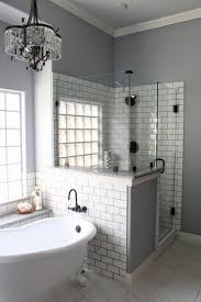 Compareclick to add item magic large white splash guard for bathtubs and showers to the compare list. Creative Decor 64 Bathrooms With Half Walls Digsdigs