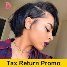 Short Lace Front Human Hair Wigs Bob Wig Full And Thick For Black Women Natural Color Brazilian Remy Hair Free Short Bob Hairstyles Wig Hairstyles Relaxed Hair