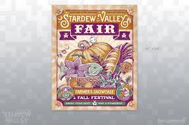 Stardew Valley Fair Poster Valley Fair Stardew Valley Valley