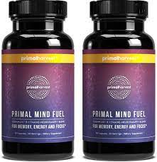 Amazon.com: 2 Pack, Primal Mind Fuel Brain Booster for Focus, Energy,  Clarity, Memory Brain Health 30 Capsules Nootropics Brain Support  Supplement for Men and Women : Health & Household