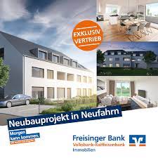 Ihr experte für immobilien in der region. Freisinger Bank Eg Freisinger Bank Immobilien Neubauprojekt In Neufahrn Das Neubauprojekt Umfasst Ein Gebaude Mit Elf Wohnungen Und Einer Gewerbeeinheit Die Verschiedenen Wohneinheiten Geben Raum Fur Singles Paare