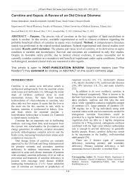 28/2013 pentru aprobarea programului national de dezvoltare locala, publicata in monitorul oficial al romaniei, partea i, nr. Pdf Carnitine And Sepsis A Review Of An Old Clinical Dilemma